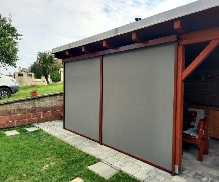 ZIP screenové rolety odolné proti větru